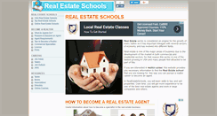 Desktop Screenshot of aboutrealestateschools.com