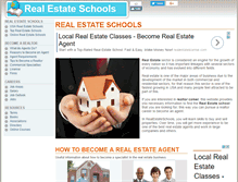 Tablet Screenshot of aboutrealestateschools.com